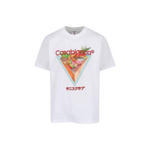 카사블랑카 반팔 티셔츠 M AW25 JTS 001 01TENNIS CLUB ICON Whi