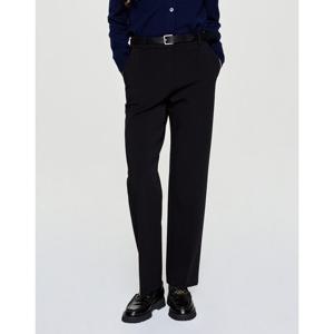 헤지스 여성 25FW Essential 비스코스 블렌드 스트레이트 슬랙스 블랙 HSPA5D802BK