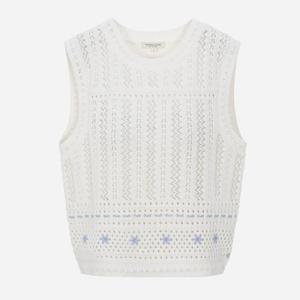[써스데이아일랜드][여성]손자수 니트 베스트 T252MVT137W