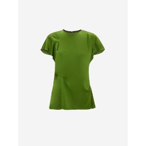빅토리아베컴   반팔 티셔츠 SS25 1225WTP006361ACREPE BACK SATIN 5537702 Green