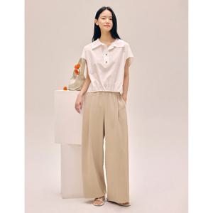 [나이스클랍] N253MWP713 밴딩 팬츠 베이지 블랙