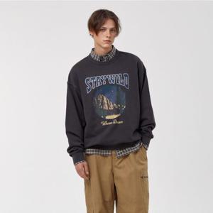 [후아유]남녀공용 Stay Wild Dyed Sweatshirt WHMWF4921U