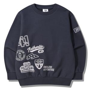 [JEEPKIDS(지프키즈)] 배색 프린트 맨투맨 KQ3TSU873DG