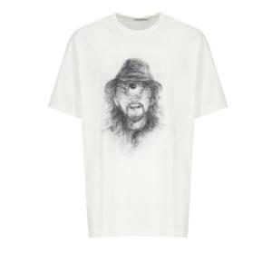 요지 야마모토 반팔 티셔츠 HLT939921 White