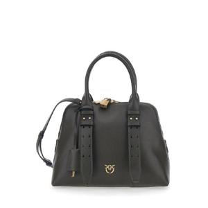 PINKO Green Medium Handbag with Adjustable and Removable Shoulder Strap and Love Birds Logo Plaque on the Front in Leather Woman 105906A0QOK35Q
