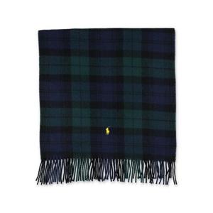 폴로 랄프로렌 머플러 스카프 455961996 004 BLACK CHECK