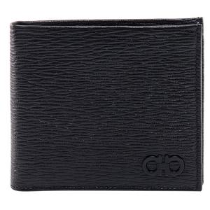 25 FW 페라가모 간치니 Gancini 네로 다크레인 바이폴드 지갑 66A063733308