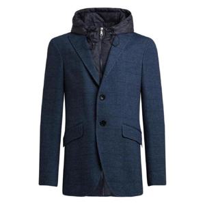 25 FW 에트로 헤링본 탈부착식 후드 재킷 MRCB000799JTB02 TP443098143