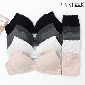[핑크룩]  테마코튼 노와이어 브라팬티8종세트