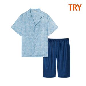 [트라이] 남성 반팔 인견 파자마 I22