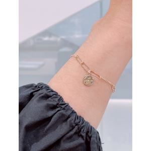 미니골드  14k 뉴욕코인 링크 팔찌 BRTM4010