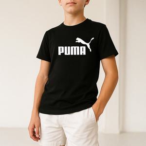 [푸마 키즈]푸마 PUMA 에센셜 로고 K 아동 주니어 반팔티 블랙 5