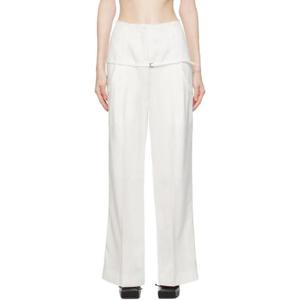 25 FW 쟈크뮈스 여성 화이트 르 슈슈 르 판탈롱 크리올로 슬랙스 232553F087007