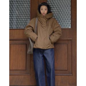 바네사브루노 24FW 시즌오프 카키 로고자수 후드점퍼 VIJU4F204K2