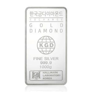 한국금다이아몬드 투자용 실버바 AG 1000g 1kg 999.9 은투자 은시세