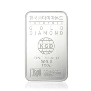 한국금다이아몬드 투자용 실버바 AG 100g 999.9 은투자 은시세