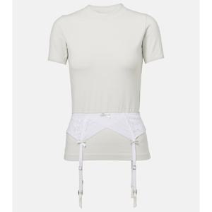 발렌시아가 Lingerie 코튼 블렌드 저지 티셔츠  P01033709