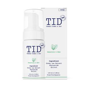 티드클린 케어 입냄새 충치 버블치약 거품치약 100ml