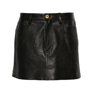 25 FW 에트로 가죽 로우라이즈 미니 스커트 WROE0002AP009 TP432257852