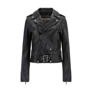 Golden Goose 골든 구스 블랙 바이커 자켓 2094228