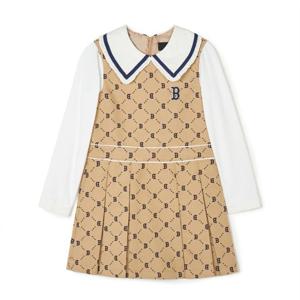 M MLB키즈반바지 NQK 7FOPMD141-43BGS DIA MONOGRAM 카라 원피스