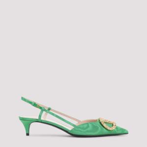 발렌티노 가라바니 뮬 슬리퍼 6W0S0Q70FIZ D4U EMERALD CRYSTAL