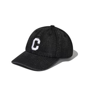M 커버낫모자 CQK CO2300CA03-BK 데님 C 로고 로우캡 블랙