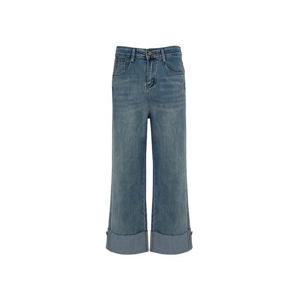 [보니스팍스](본사직영)롤업 와이드 데님팬츠-BC38DP050