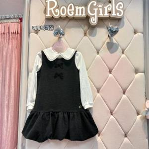 로엠걸즈 DP01 블랙  리본  발륜 원피스 RGOW25W7P