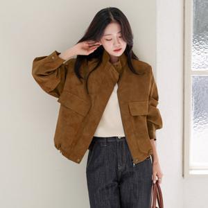 [모노앳디] 샤온 스웨이드 집업 자켓