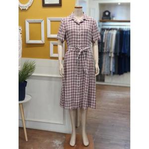 BCBG 세이브존01 세잔 체크 마원피스 B4B3O608