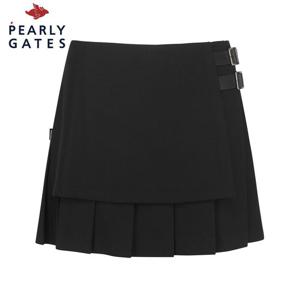 [파리게이츠] 여성 버클 레이어 플리츠 큐롯 스커트