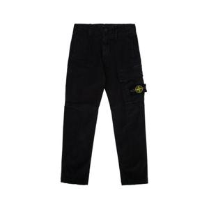스톤아일랜드 키즈 키즈 블랙 Slim 카고 팬츠 811630215 V0129