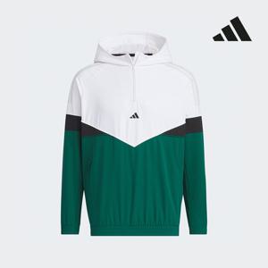 아디다스골프 24FW 남성트위스트위브후드 풀오버 그린 IM7226