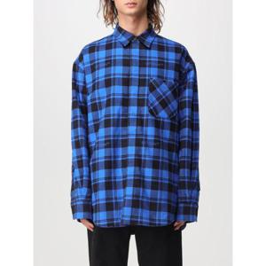오프화이트 긴팔 셔츠 OMES003F23FAB001 4800 Blue