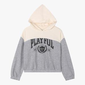 유솔 sh06 배색 크롭 후드(그레이) ULMH23953