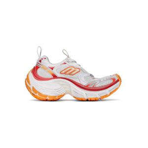 25 FW 발렌시아가 여성 화이트   오렌지 10XL 스니커즈 242342F128015