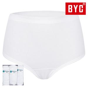 BYC 데오니아 순면 여자 맥시 팬티 3매입 세트 (백색/85-105) BYD7530