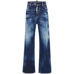 디스퀘어드2 스트레이트 팬츠 S75LB1038S30664 470 NAVY BLUE