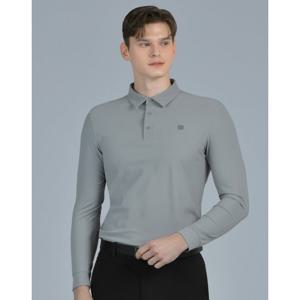 닥스 골프 25SS ONLINE EXCLUSIVE 그레이 써커 냉감 긴팔 카라티 DGTS5A902G2