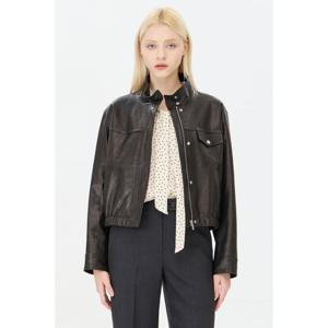 [시슬리] 하이넥 가죽 자켓 sale70441