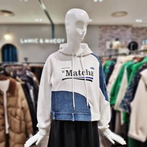 [르니앤맥코이] 데님배색 후드 티셔츠 MM03TS515