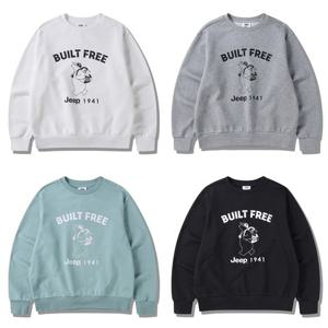 [지프] BUILT FREE 베어 루즈핏 맨투맨 (JQ1TSU894)