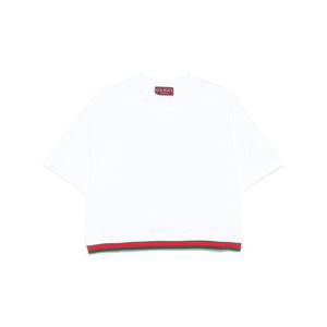 구찌 여성 화이트 크롭탑 805349 XJG1A9692