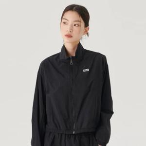 휠라바람막이 KQC FS2JKG2152F-BLK  에센셜 세미크롭 바람막이
