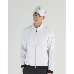 헤지스 골프 25SS 화이트 남성 에센셜 여름 홑겹 바람막이 HUJU5B301OW