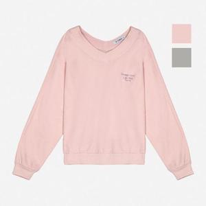 뱅뱅 HC07 봄 여성 브이넥 특양면 긴팔티 CTL107