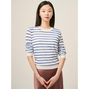 [빈폴레이디스] 리넨 긴소매 풀오버 아이보리 (BF5451C040)