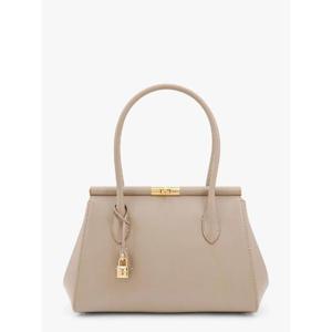 DOLCE  GABBANA Marlene leather handbag with charm detail on the front BB7734A3G19