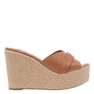 지미추 뮬 슬리퍼 LEDA WEDGE 100 FDZTAN GOLD Brown